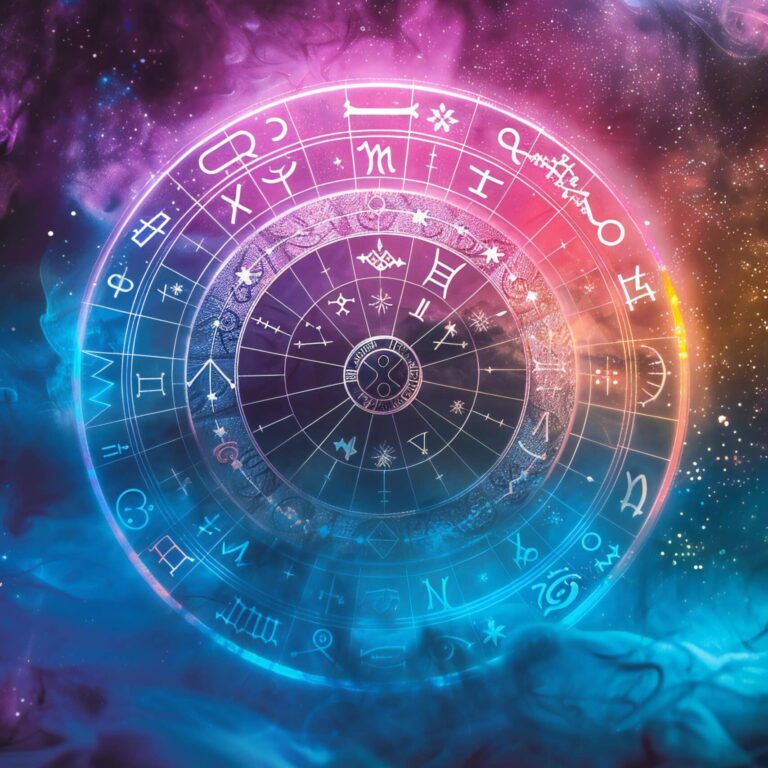 illustration der 12 sternzeichen als sternzeichen rad